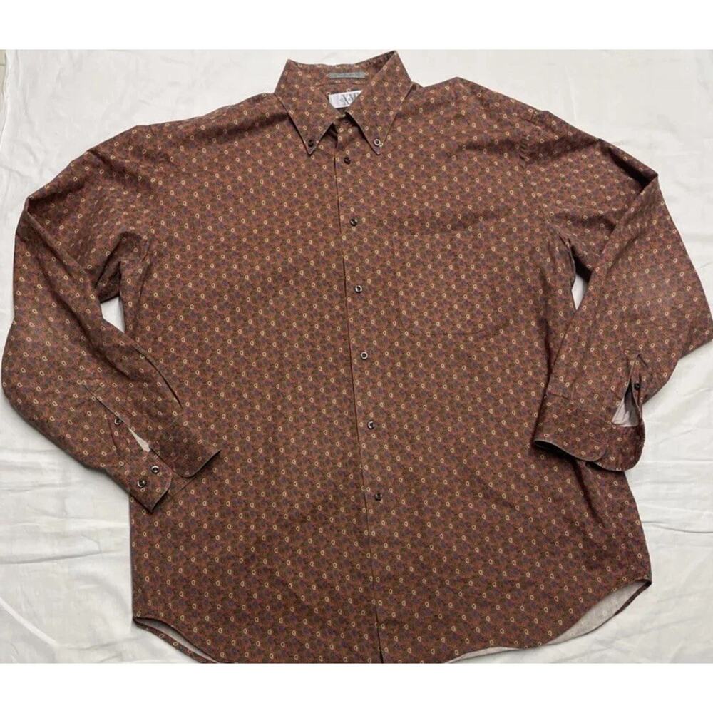XMi Classic All Prnt Button Down Shirt Men’s Size XL Colorful Long Sleeve
